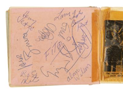 Lot #7218 Cream and Canned Heat Autograph Album