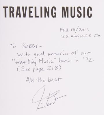 Lot #7295 Rush: Neil Peart Signed Book - Traveling Music - Image 2