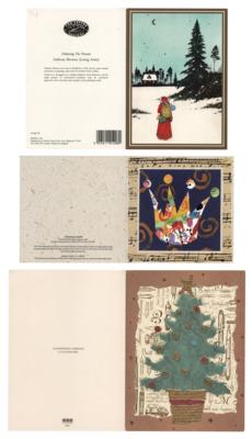 Lot #7279 Genesis (3) Signed Christmas Cards - Image 2