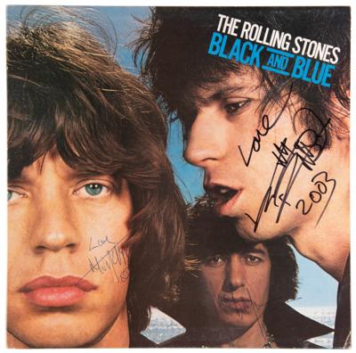 Lot #7124 Rolling Stones Signed Album - Black and Blue - Image 1