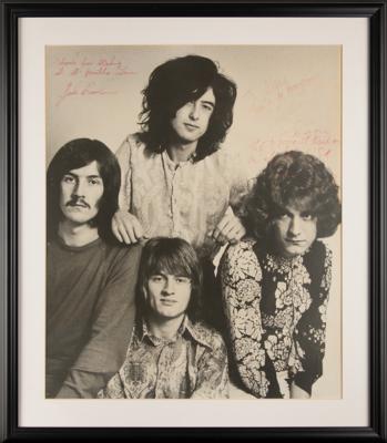 Lot #7157 Led Zeppelin Oversized Signed Photograph to the Band's Attorney - Image 2