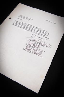 Lot #7112 Jimi Hendrix Experience Document Signed