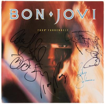 Lot #7324 Bon Jovi Signed Album - 7800° Fahrenheit