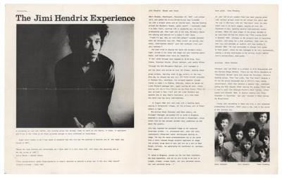 Lot #7118 Jimi Hendrix Experience Original UK Fan Club Biography Booklet (1966) - Image 2