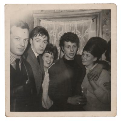 Lot #7067 Brian Epstein, Pete Best, and Mike McCartney Original Photograph - Image 1