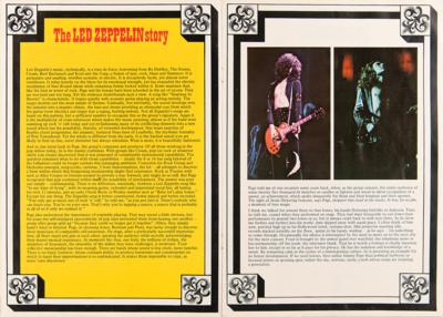 Lot #7159 Robert Plant and Jimmy Page Signed Led Zeppelin 1975 Earl’s Court Concert Program - Image 4