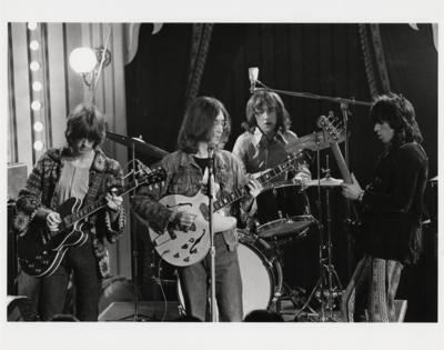 Lot #7073 John Lennon and the Dirty Mac 'Rock and Roll Circus' Photograph by Mike Randolph - Image 1