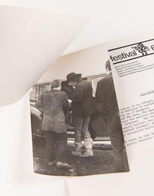 Lot #7117 Jimi Hendrix Experience (2) Photographs and Festival '67 Press Release - Image 3