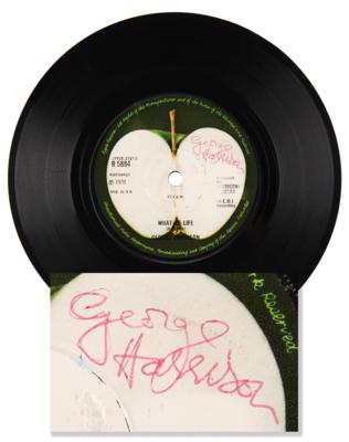 Lot #7025 George Harrison Signed 45 RPM Single Record - 'My Sweet Lord' - Image 1