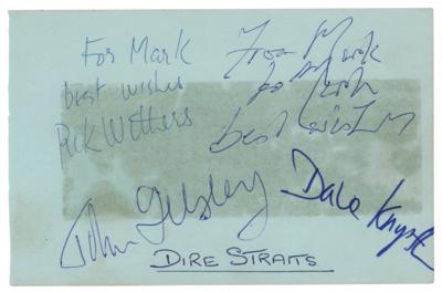 Lot #7331 Dire Straits Signatures