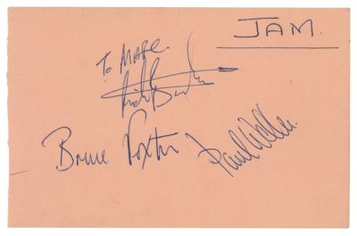 Lot #7315 The Jam and Ian Dury Signatures - Image 1