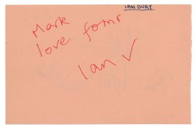 Lot #7315 The Jam and Ian Dury Signatures - Image 2