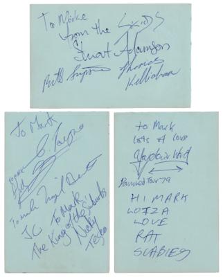 Lot #7313 Punk Rock: The Damned, the Skids, the Members, and the Dickies Early Signatures - Image 1