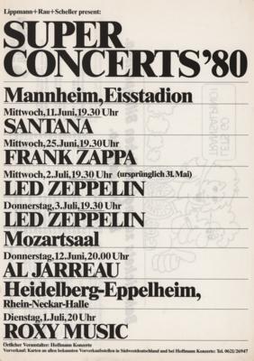 Lot #7160 Led Zeppelin and Frank Zappa 1980 German