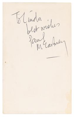 Lot #7036 Paul McCartney Signed 1963 Parlophone Promo Card - The First to Show New Drummer Ringo Starr - Image 2