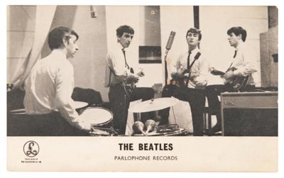 Lot #7036 Paul McCartney Signed 1963 Parlophone Promo Card - The First to Show New Drummer Ringo Starr - Image 3