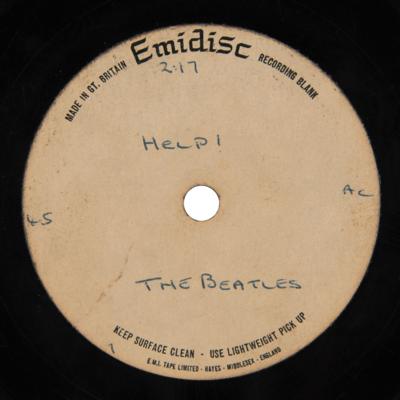 Lot #7010 Beatles Original EMI Acetate Single for 'Help!' - Image 2