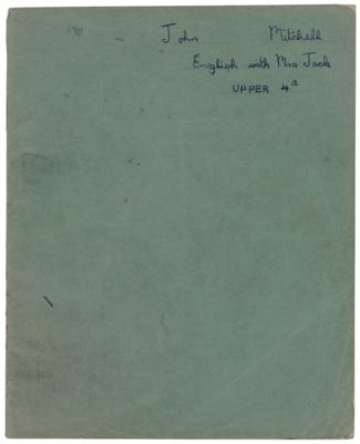 Lot #7114 Mitch Mitchell's English Class Notebook