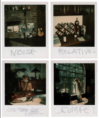 Lot #7247 Eric Clapton (4) Annotated Polaroid Photographs - From the Collection of Pattie Boyd - Image 1