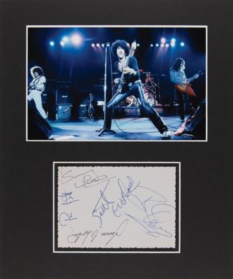 Lot #7299 Thin Lizzy Signatures - Obtained in Australia in October 1980 - Image 1