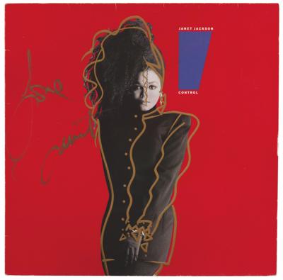 Lot #7448 Janet Jackson Signed Album - Control - Image 1