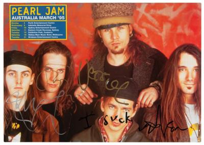 Lot #7456 Pearl Jam Signed Program