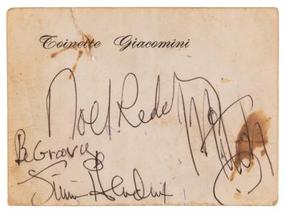 Lot #7113 Jimi Hendrix Experience Signatures - "Be Groovy" - Image 1