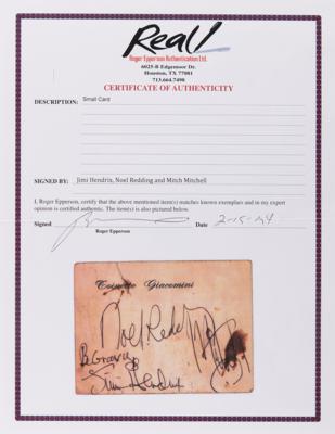 Lot #7113 Jimi Hendrix Experience Signatures - "Be Groovy" - Image 3