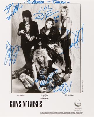 Lot #7337 Guns N' Roses Signed Photograph - Image 1