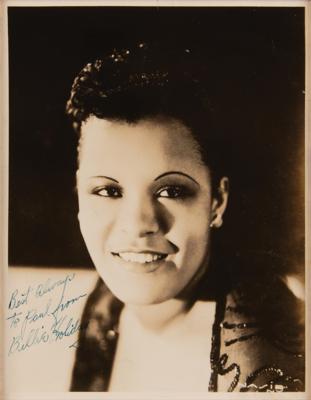 Lot #7177 Billie Holiday Signed Photograph