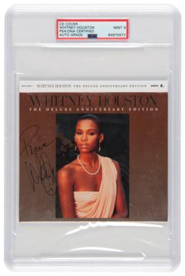 Lot #7338 Whitney Houston Signed CD Cover - PSA MINT 9 - Image 1