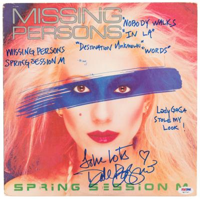 Lot #7344 Missing Persons: Dale Bozzio Signed Album - Image 1