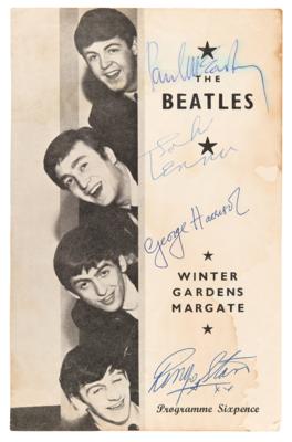 Lot #7004. Beatles Signed 1963 Winter Gardens Program