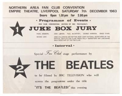 Lot #7018 John Lennon Signed Beatles Fan Club Program for Juke Box Jury - Liverpool Empire Theatre on December 7, 1963 - Image 3