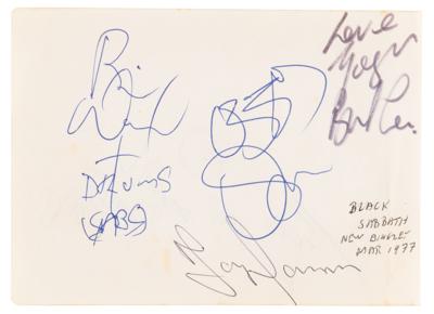 Lot #7243 Black Sabbath and Stevie Nicks Signatures - Image 1