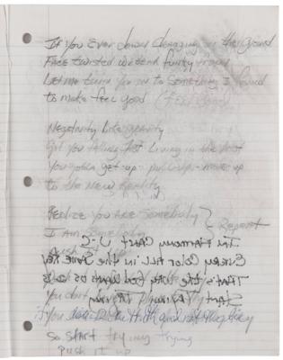 Lot #7405 Prince Production Notebook with Handwritten Song Lyrics and Titles from Circa 1997-1998 - Image 3