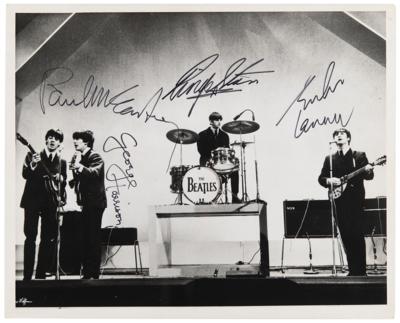 Lot #7008 Beatles Amazing Signed Photograph for