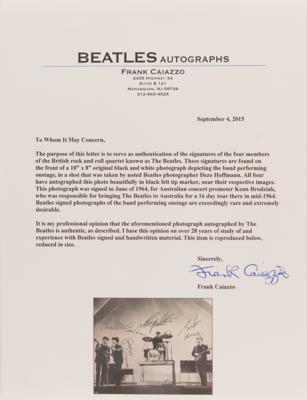 Lot #7008 Beatles Amazing Signed Photograph for 1964 Australian Tour Promoter - "Very likely the greatest Beatles signed photograph known to exist" - Image 5