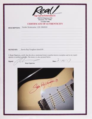 Lot #7473 Stevie Ray Vaughan Signed Fender Stratocaster Electric Guitar - Image 5