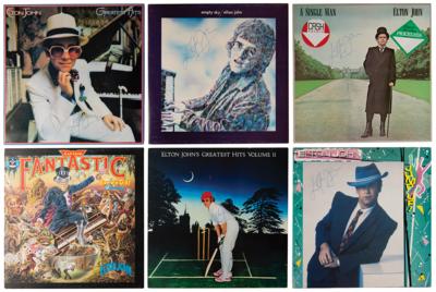 Lot #7475 Elton John Collection of (22) Signed Albums, including Goodbye Yellow Brick Road, Greatest Hits, and Captain Fantastic - Image 3