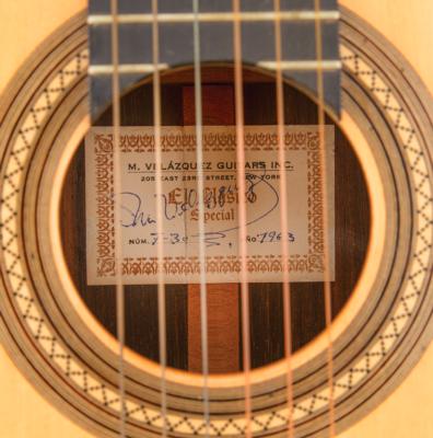 Lot #7486 Manuel Velasquez Signed 1963 'El Clasico Special' Classical Guitar - Image 5