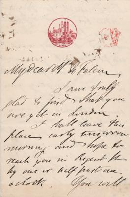 Lot #140 Charles Babbage Autograph Letter Signed