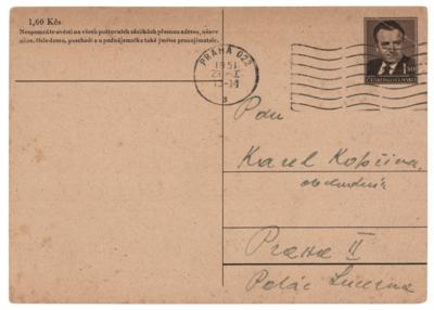 Lot #450 Jaroslav Seifert Autograph Letter Signed - Image 2