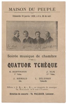 Lot #480 Bohemian Quartet Signed Program - Image 2