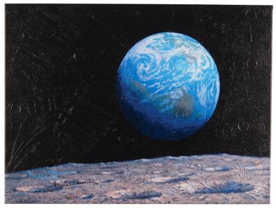 Lot #372 Alan Bean Signed Canvas Giclee Print: 'The Source of Intelligent Life' (Ltd. Ed. #57/145) - Image 1