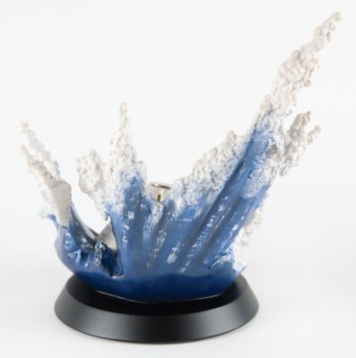 Lot #350 Apollo 11 Splashdown Sculpture by the Franklin Mint - Image 2