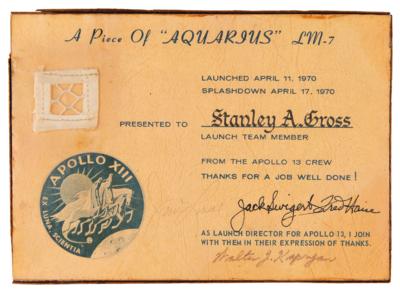 Lot #355 Apollo 13 Crew-Signed Flown Lunar Module