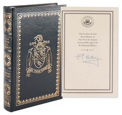 Lot #232 Edmund Hillary Signed Book - View from