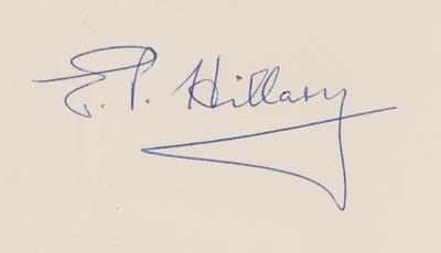 Lot #232 Edmund Hillary Signed Book - View from the Summit - Image 2