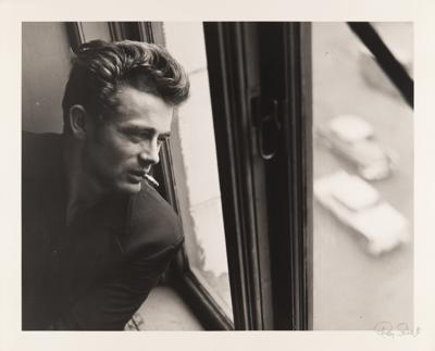 Lot #654 James Dean Oversized Original Photograph by Roy Schatt - Image 1